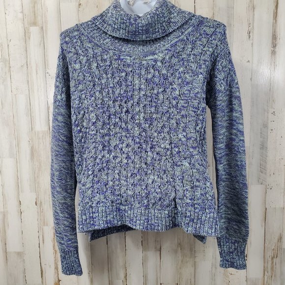 American Eagle Outfitters Womens Sweater S Purple Cable Knit N16 - Picture 4 of 5